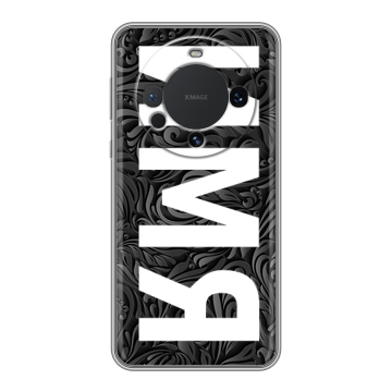 Силиконовый чехол на Huawei Mate 60 с принтом ИМЯ
