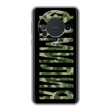 Силиконовый чехол на Huawei Mate 60 с принтом ФАМИЛИЯ