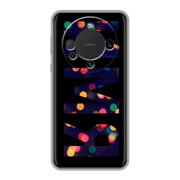 Силиконовый чехол на Huawei Mate 60 с принтом ИМЯ