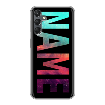 Силиконовый чехол на Samsung Galaxy A25 5G с принтом NAME