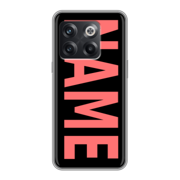 Силиконовый чехол на OnePlus Ace Pro с принтом NAME