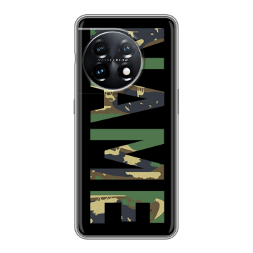 Силиконовый чехол на OnePlus 11 с принтом NAME