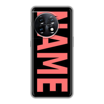Силиконовый чехол на OnePlus 11 с принтом NAME