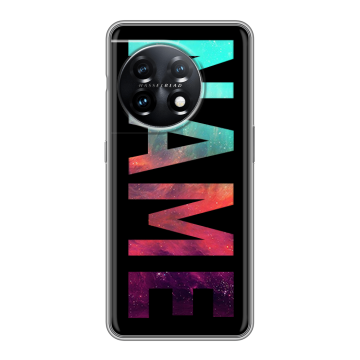 Силиконовый чехол на OnePlus 11 с принтом NAME