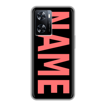Силиконовый чехол на OnePlus Nord N20 SE с принтом NAME
