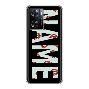 Силиконовый чехол на OnePlus Nord N20 SE с принтом NAME