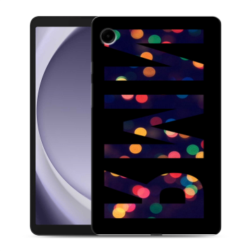 Силиконовый чехол на Samsung Galaxy Tab A9 с принтом ИМЯ
