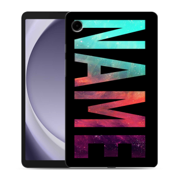 Силиконовый чехол на Samsung Galaxy Tab A9 с принтом NAME