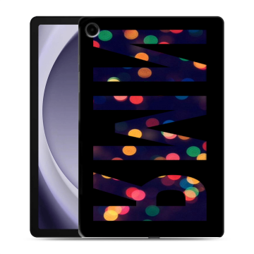 Силиконовый чехол на Samsung Galaxy Tab A9 Plus с принтом ИМЯ