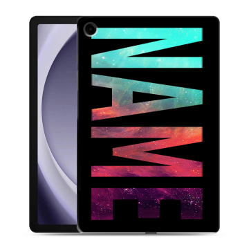 Силиконовый чехол на Samsung Galaxy Tab A9 Plus с принтом NAME