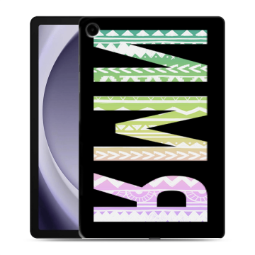 Силиконовый чехол на Samsung Galaxy Tab A9 Plus с принтом ИМЯ