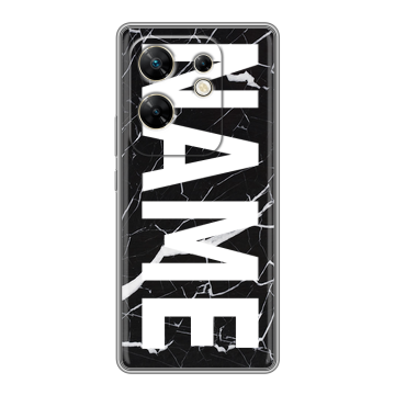 Силиконовый чехол на Infinix Zero 30 4G с принтом NAME