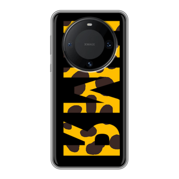 Силиконовый чехол на Huawei Mate 60 Pro с принтом ИМЯ