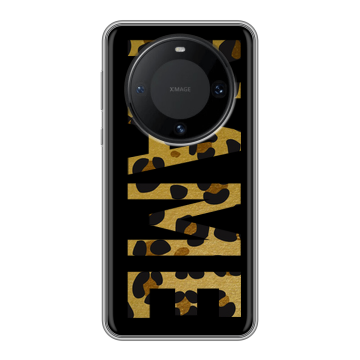 Силиконовый чехол на Huawei Mate 60 Pro с принтом NAME