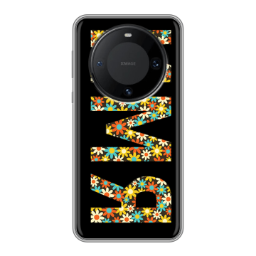 Силиконовый чехол на Huawei Mate 60 Pro с принтом ИМЯ