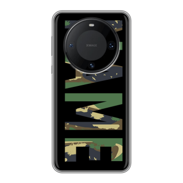 Силиконовый чехол на Huawei Mate 60 Pro с принтом NAME