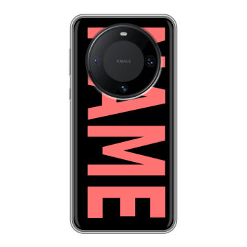 Силиконовый чехол на Huawei Mate 60 Pro с принтом NAME