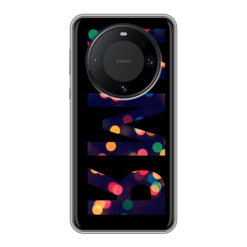 Силиконовый чехол на Huawei Mate 60 Pro с принтом ИМЯ