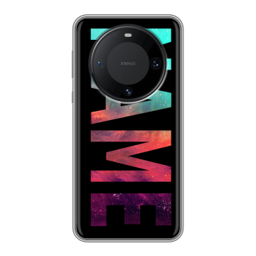 Силиконовый чехол на Huawei Mate 60 Pro с принтом NAME
