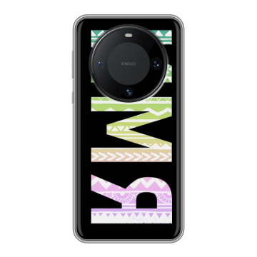 Силиконовый чехол на Huawei Mate 60 Pro с принтом ИМЯ