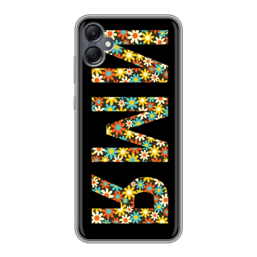 Силиконовый чехол на Samsung Galaxy A05 с принтом ИМЯ