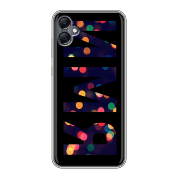 Силиконовый чехол на Samsung Galaxy A05 с принтом ИМЯ