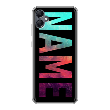 Силиконовый чехол на Samsung Galaxy A05 с принтом NAME