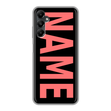 Силиконовый чехол на Samsung Galaxy A05s с принтом NAME
