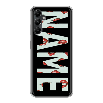 Силиконовый чехол на Samsung Galaxy A05s с принтом NAME