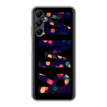 Силиконовый чехол на Samsung Galaxy A05s с принтом ИМЯ