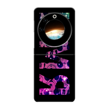 Пластиковый чехол на Tecno Phantom V Flip с принтом ИМЯ