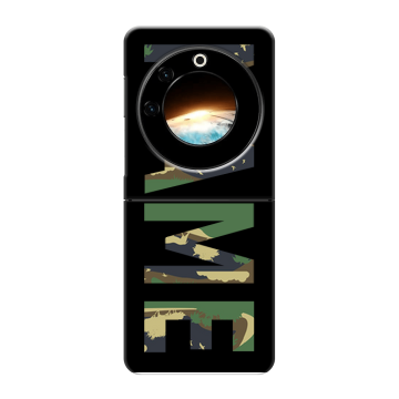 Пластиковый чехол на Tecno Phantom V Flip с принтом NAME