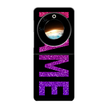 Пластиковый чехол на Tecno Phantom V Flip с принтом NAME