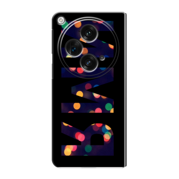 Пластиковый чехол на OPPO Find N3 с принтом ИМЯ