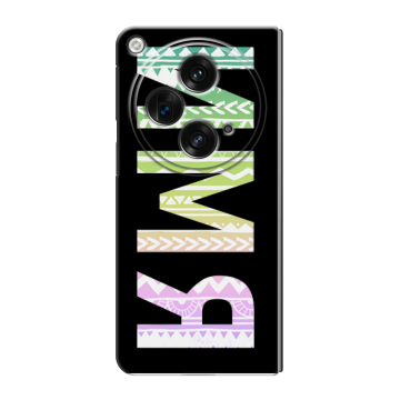 Пластиковый чехол на OPPO Find N3 с принтом ИМЯ
