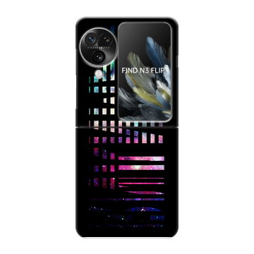 Пластиковый чехол на OPPO Find N3 Flip с принтом ФАМИЛИЯ