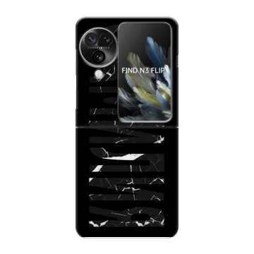 Пластиковый чехол на OPPO Find N3 Flip с принтом ФАМИЛИЯ
