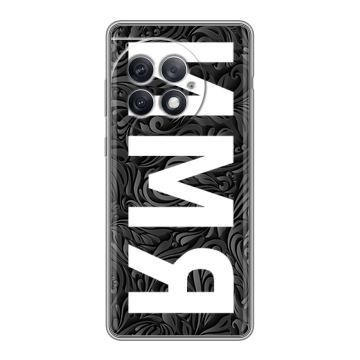 Силиконовый чехол на OnePlus Ace 2 Pro с принтом ИМЯ