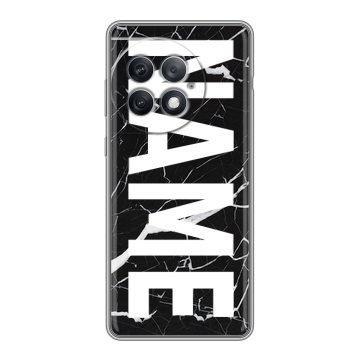 Силиконовый чехол на OnePlus Ace 2 Pro с принтом NAME