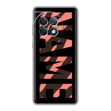 Силиконовый чехол на OnePlus Ace 2 Pro с принтом NAME
