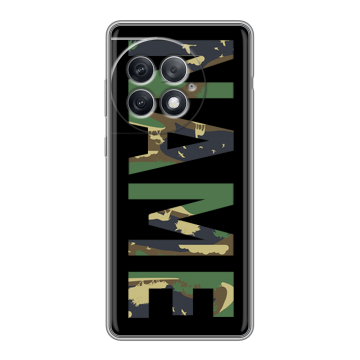 Силиконовый чехол на OnePlus Ace 2 Pro с принтом NAME