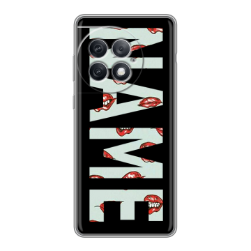 Силиконовый чехол на OnePlus Ace 2 Pro с принтом NAME