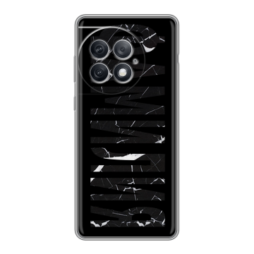 Силиконовый чехол на OnePlus Ace 2 Pro с принтом ФАМИЛИЯ