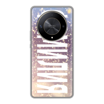 Силиконовый чехол на Huawei Honor X9b с принтом ФАМИЛИЯ