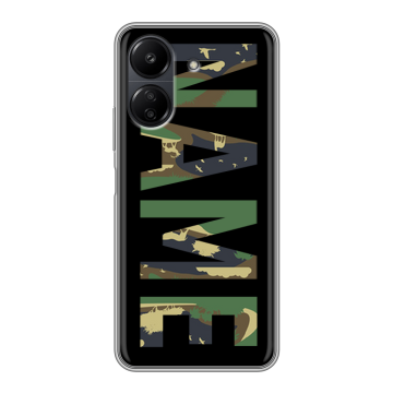Силиконовый чехол на Xiaomi RedMi 13C с принтом NAME