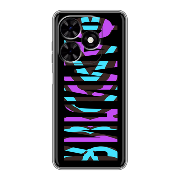 Силиконовый чехол на Tecno Spark Go 2024 с принтом ФАМИЛИЯ