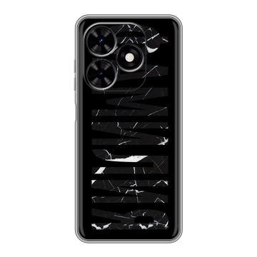 Силиконовый чехол на Tecno Spark Go 2024 с принтом ФАМИЛИЯ