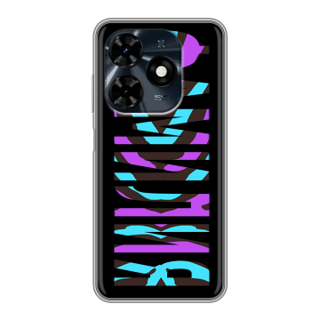 Силиконовый чехол на Tecno Spark 20C с принтом ФАМИЛИЯ