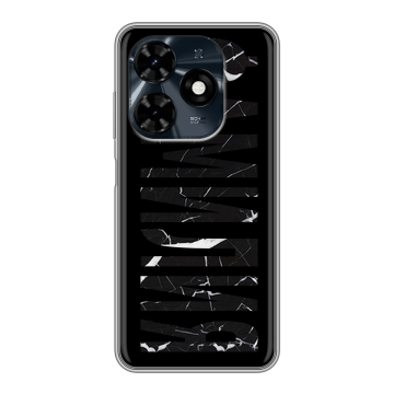 Силиконовый чехол на Tecno Spark 20C с принтом ФАМИЛИЯ