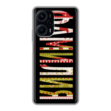 Силиконовый чехол на Xiaomi RedMi Note 12 Turbo с принтом ФАМИЛИЯ